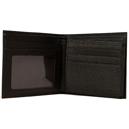 牛革 メール便送料無料 2つ折り財布 豚革型押し ブラック x ブラック カワノオリジナル |  | 04