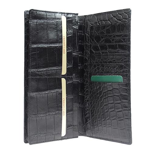 クロコダイル 長財布 札束入れ ブラック マット仕上げ KAWANO-JAPAN カワノジャパン 62913 |  | 01