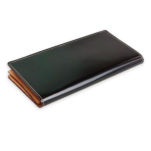必ずもらえるキ−カバ−  コードバン 長財布 かぶせ 小銭入れ無し 薄型 束入れ  本革  馬革 一枚革  カワノバッグ KW-110 |  | 03