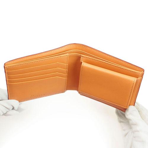 必ずもらえるキ−カバ−  コードバン 本革  馬革 一枚革 box型 コインケース 二つ折り財布 小銭入れ付きタイプ 札入れ    カワノバッグ KW-111 |  | 02