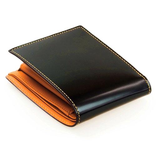 必ずもらえるキ−カバ−  コードバン 本革  馬革 一枚革 box型 コインケース 二つ折り財布 小銭入れ付きタイプ 札入れ    カワノバッグ KW-111 |  | 03