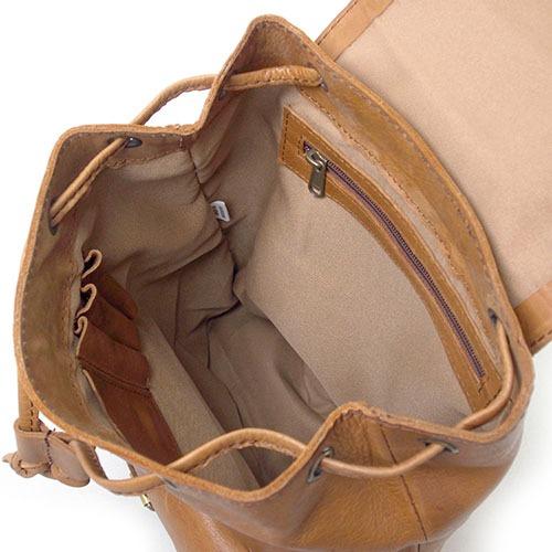 ラルジュ No.03039本革 牛革 ヌメ革リュックサック KawanoJapan カワノジャパン  ベジタブルタンニン ビンテージオイルレザー |  | 06