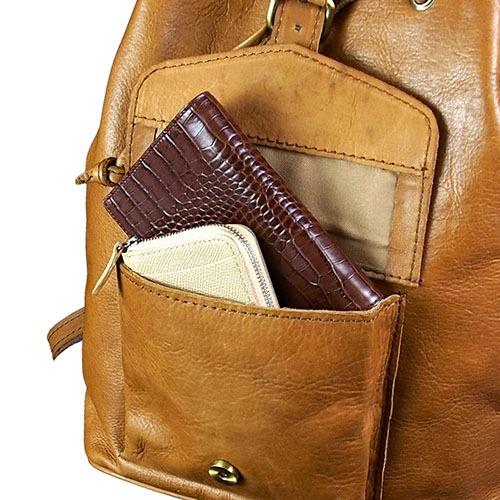 ラルジュ No.03039本革 牛革 ヌメ革リュックサック KawanoJapan カワノジャパン  ベジタブルタンニン ビンテージオイルレザー |  | 07