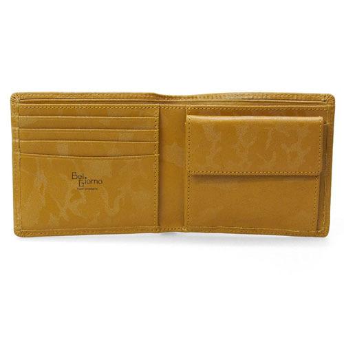 二つ折り財布 牛革 迷彩柄 BelGiorno ベルジョルノ M90-001 |  | 01