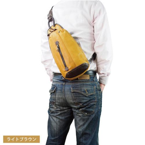 メンズバッグ ボディバッグ Ｗファスナースリングパック ワンショルダー Allegro アレグロ ユッティーナ No.58833 牛革 イタリアンレザー_7