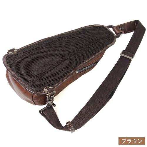 メンズバッグ シングルファスナーボディバッグ スリングパック ワンショルダー Allegro アレグロ ユッティーナ No.58832 牛革 イタリアンレザー_2