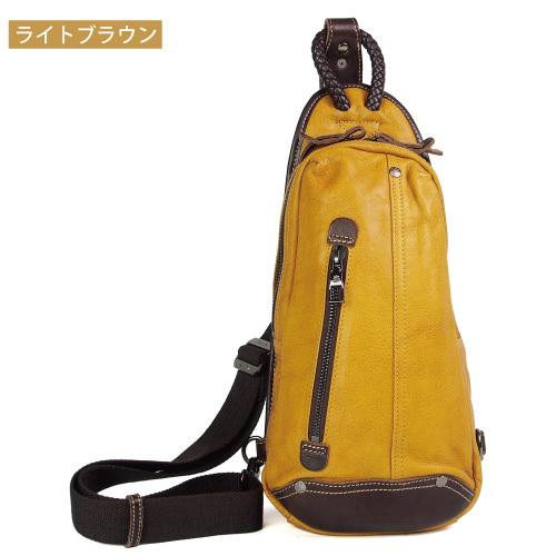 メンズバッグ シングルファスナーボディバッグ スリングパック ワンショルダー Allegro アレグロ ユッティーナ No.58832 牛革 イタリアンレザー_3