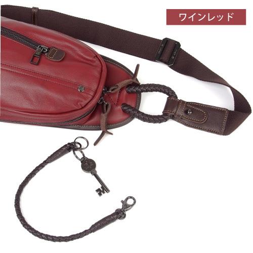 メンズバッグ シングルファスナーボディバッグ スリングパック ワンショルダー Allegro アレグロ ユッティーナ No.58832 牛革 イタリアンレザー_5