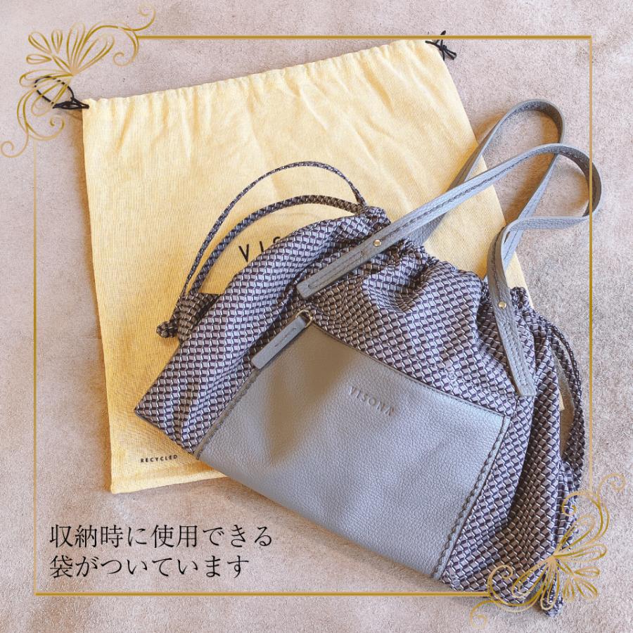 PLINIO VISONAプリニオ ヴィソナイタリア製 ナイロン牛革トート