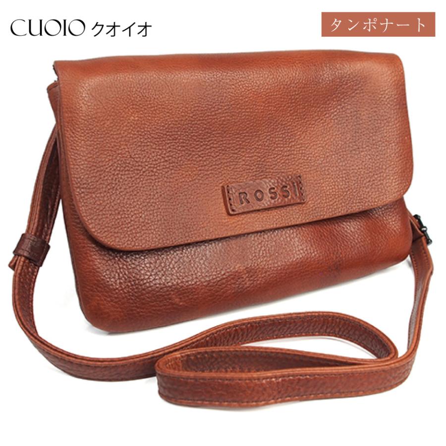 イタリア製 ブルーノロッシ Bruno Rossi 本革 2WAY ショルダーバッグ
