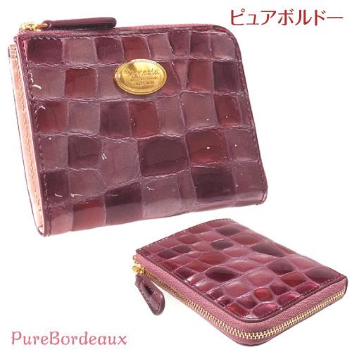 L字ファスナー 薄型 軽量 ミニ財布 レディース 本革 カードケース   STE-03 |  | 02