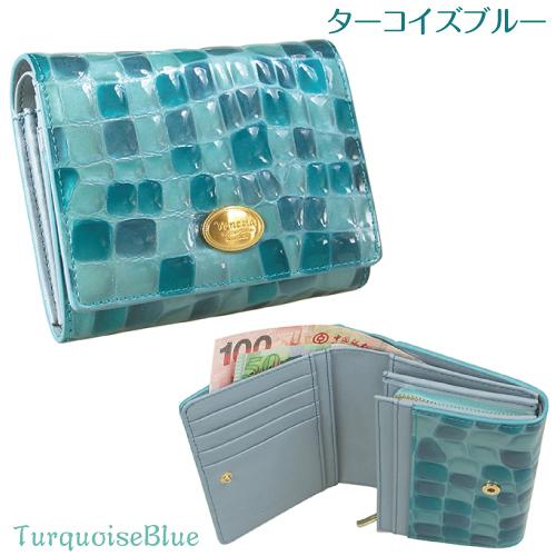 二つ折り財布 牛革 本革 大容量 L字ファスナー式 小銭入れ付きステンドグラス調 レディ−ス 札入れ アコーディオンマチ 送料無料 STE-06 |  | 21