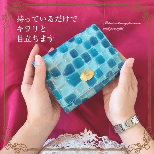 二つ折り財布 牛革 本革 大容量 L字ファスナー式 小銭入れ付きステンドグラス調 レディ−ス 札入れ アコーディオンマチ 送料無料 STE-06 |  | 08