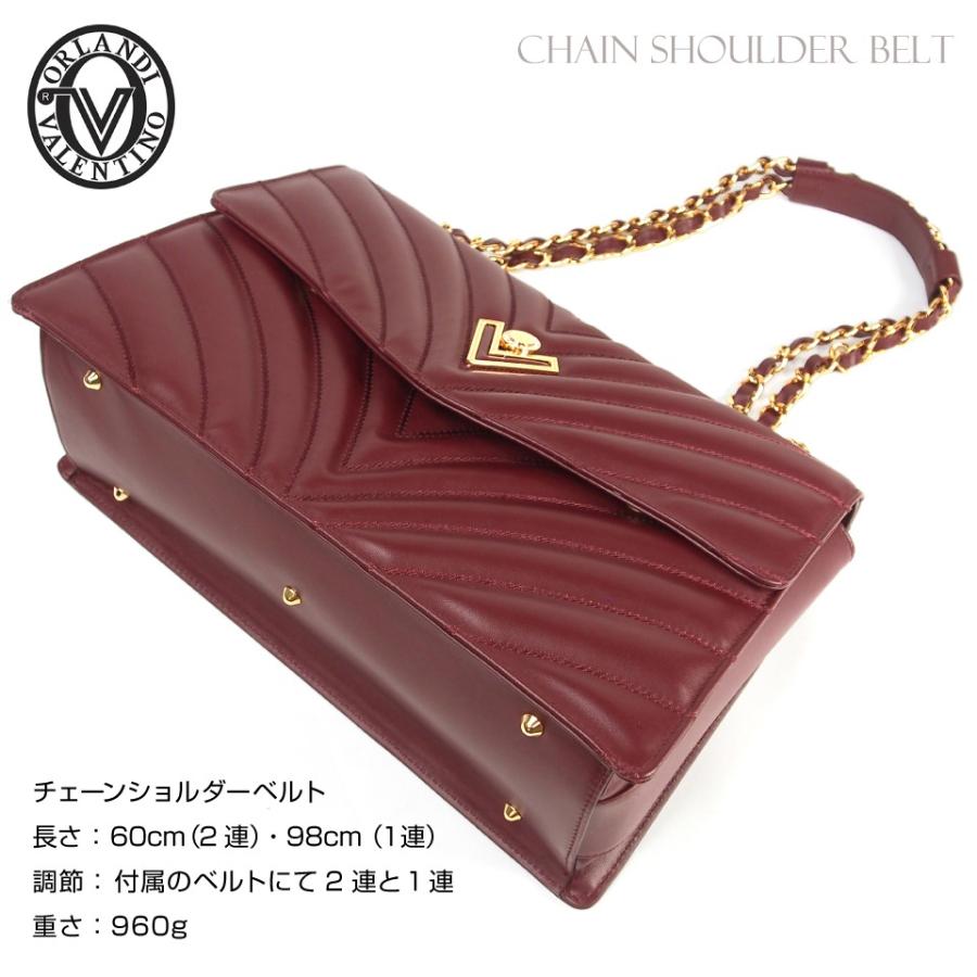 2025 秋冬 イタリア製 ヘリンボーン柄 本革 2WAY チェーン ショルダー