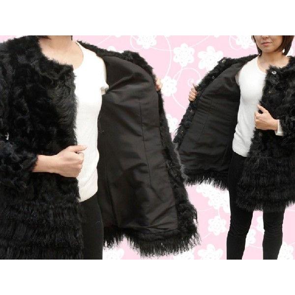 毛皮コート レディース ファーコート カルガンラム チベットラム 本革