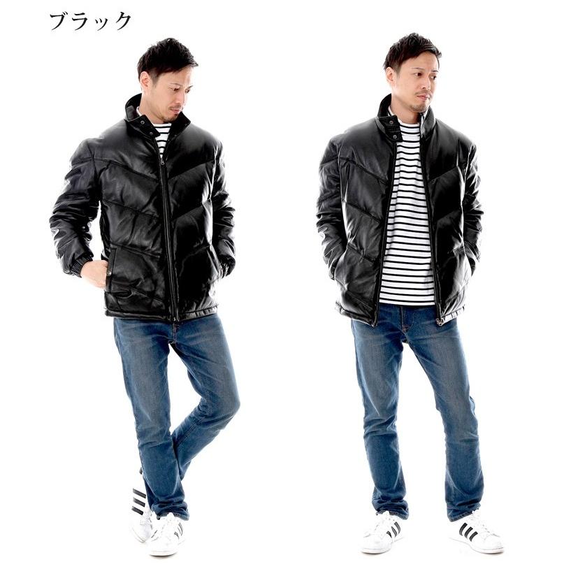 レザーダウンジャケット 革ジャン ダウンジャケット メンズ 本革 レザーダウンジャケット 革ジャン ダウンジャケット メンズ 本革