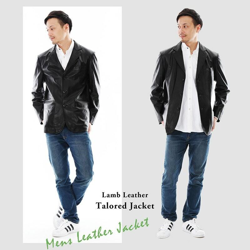 レザージャケット メンズ 本革 ラム革 革ジャケット テーラード レザージャケット メンズ 本革 ラム革 革ジャケット テーラード
