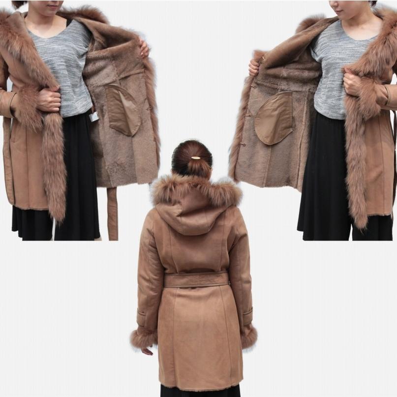 フランスパリの有名ブランドメーカー ムートンコート レディース