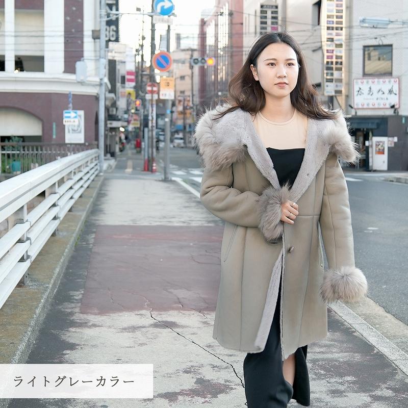 ムートンコート レディース 本革 ラム ダブルフェイス ロング ムートンコート レディース 本革 ラム ダブルフェイス ロング