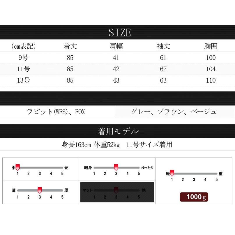 フランス パリの有名ブランド ラビット ムートンコート 毛皮コート