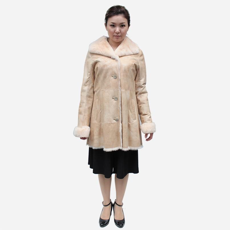 フランスパリの有名ブランドメーカー 毛皮コート レディース ラビット