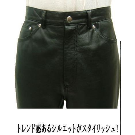 レザーパンツ 革パンツ 本革 デニム メンズ : 本革 レザー 革ジャン 皮