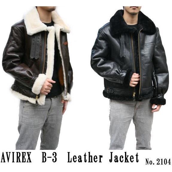 AVIREX ムートンジャケット レザージャケット B-3ジャケット メンズ :2104:本革 レザー 革ジャン 皮の但馬屋 - 通販 -  Yahoo!ショッピング