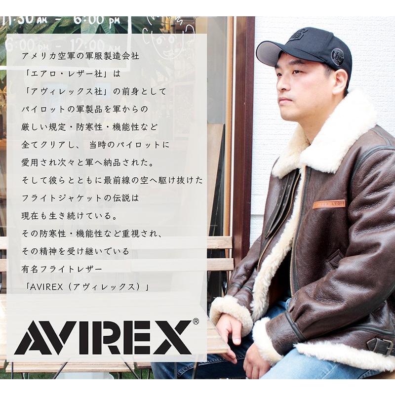 AVIREX 本革 B-3ジャケット ムートンジャケット メンズ USA AVIREX 本革 B-3ジャケット ムートンジャケット メンズ USA