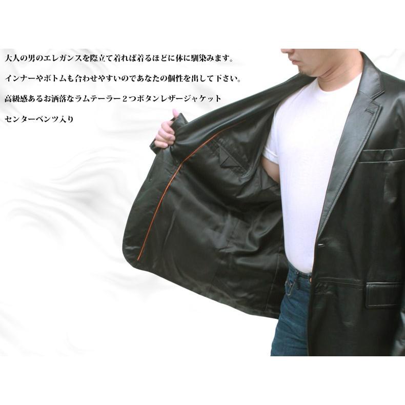 大きいサイズ レザージャケット メンズ 本革 ジャケット テーラードジャケット ラム革 テーラーカラー ２つボタン 3091 ジャケット レザー 3091 本革 レザー 革ジャン 皮の但馬屋 通販 Yahoo ショッピング