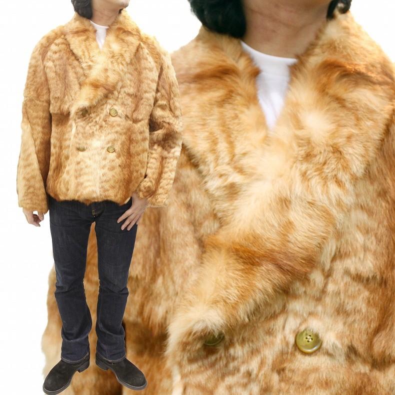 毛皮ジャケット メンズ ファージャケット キャットダブルファー 毛皮ジャケット メンズ ファージャケット キャットダブルファー