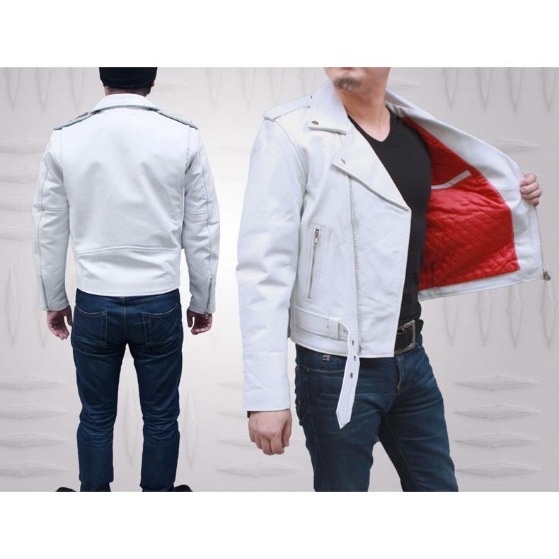 ライダースジャケット 革ジャン レザージャケット メンズ : 本革