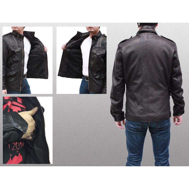 AVIREX M-65 CUSTOM MILITARY JACKET アヴィレックス レザー AVIREX M-65 CUSTOM MILITARY JACKET アヴィレックス レザー