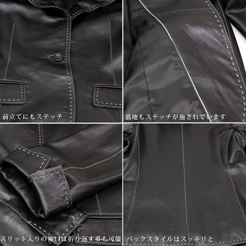 レザージャケット 皮ジャケット 本革ジャケット レディース : 本革