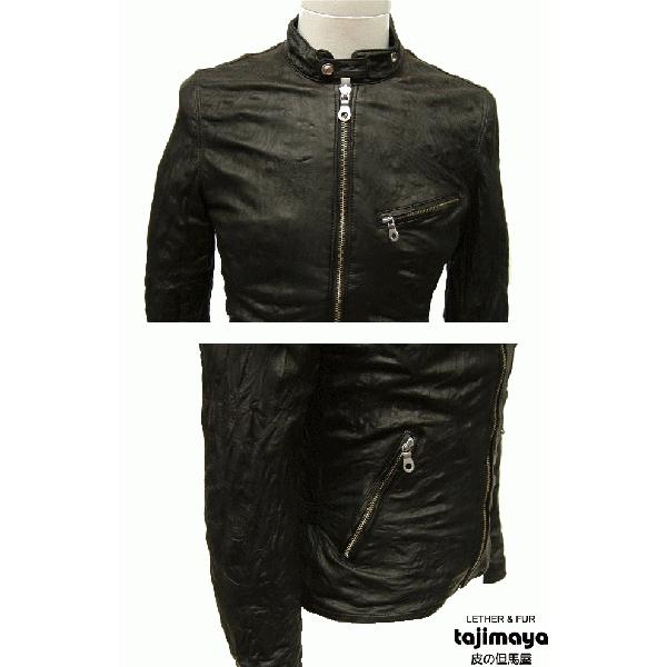 レザージャケット 革ジャン メンズ ライダースジャケット 本革 カラー