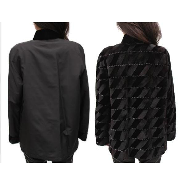 ファージャケット レディース 毛皮ジャケット シェアードミンク7689