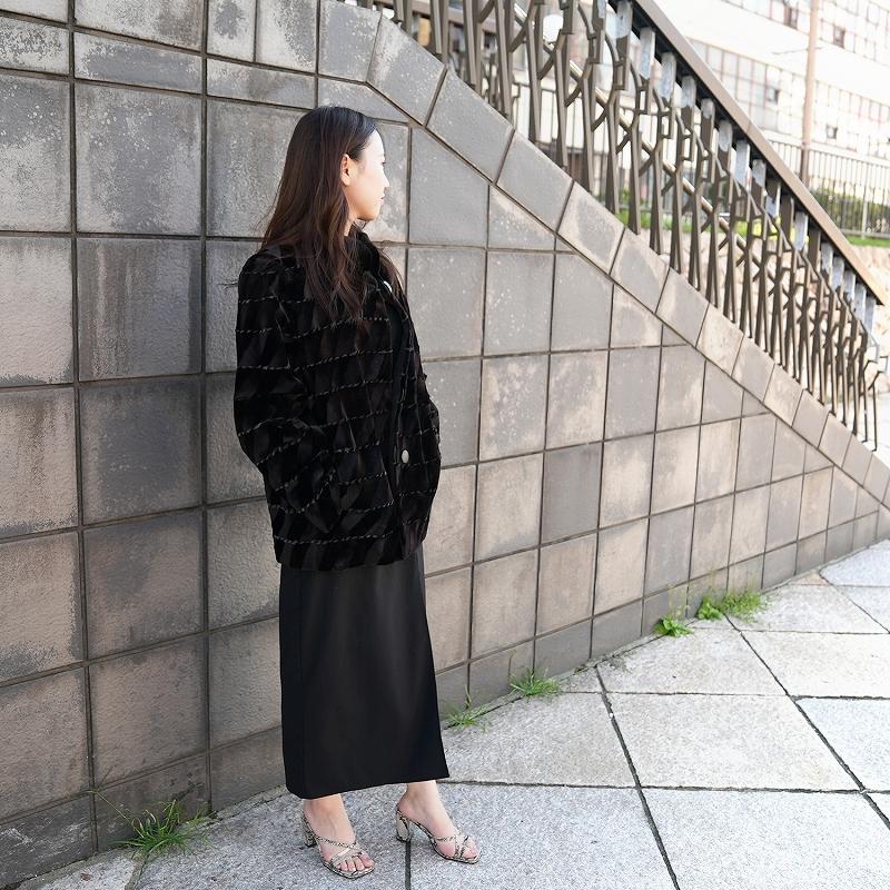 GRE'S グレ BLACK VELVET ミンク ファージャケット サイズ11 GRE'S グレ BLACK VELVET ミンク ファージャケット サイズ11