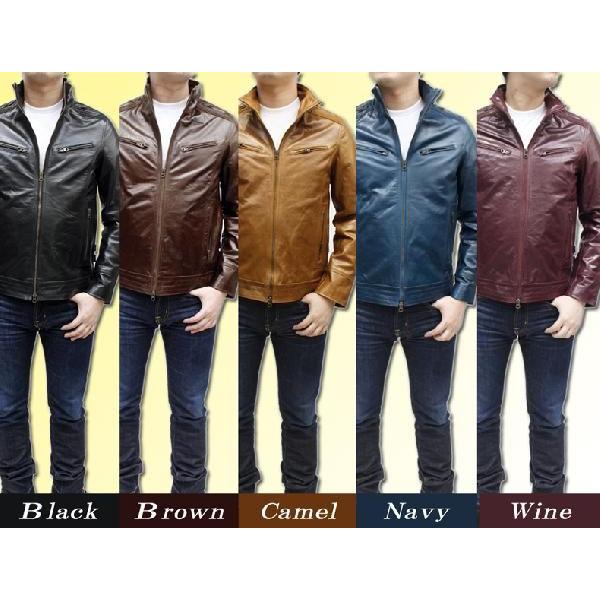 ライダースジャケット 革ジャン メンズ バッファロー 本革 レザー