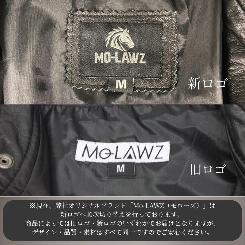 Mo-laws テーラードジャケット メンズ 本革 2つボタン ラムレザー