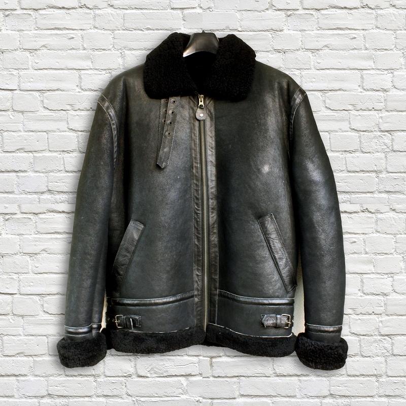 Mo-LAWS ムートンジャケット 革ジャン 本革 メンズ 本革ジャケット B-3