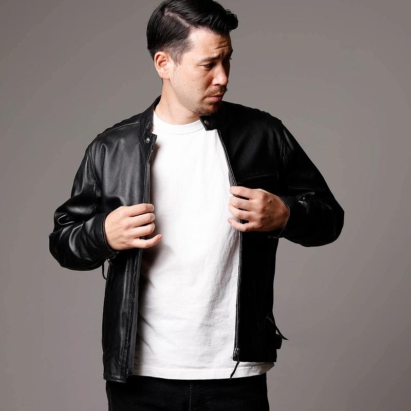 レザージャケット メンズ 本革 ラム革 シングルライダースジャケット 柔らかい 着やすい 革ジャン Mlrj1111 M L Ll 3l Mlrj1111 本革 レザー 革ジャン 皮の但馬屋 通販 Yahoo ショッピング