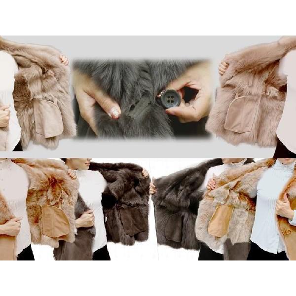 ムートンベスト レディース トスカーナ ダブルフェイス 本革 MO4111