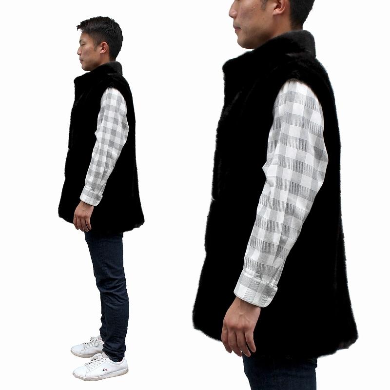  Majestic Mink ミンクベスト ブラック 楽天市場】【40%offクーポン】ミンク ベスト ブラック レディース 女性