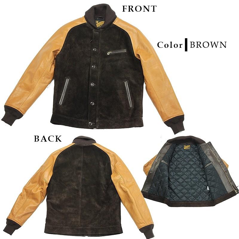 メンズ レザージャケット Y2 ステアオイル スウェード リブ レザー