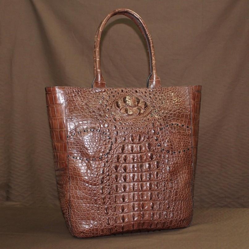 ホーンバック トートバッグ ご確認お願い致します クロコダイル 本革 メンズ トートバッグ レザーバッグ ホーンバック 背
