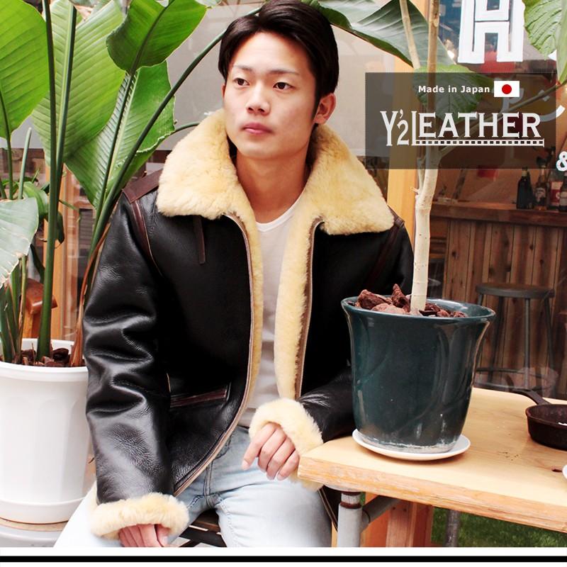 Y2 LEATHER ワイツーレザー B-6 Colomer Mouton Type 本革 Y2 LEATHER ワイツーレザー B-6 Colomer Mouton Type 本革