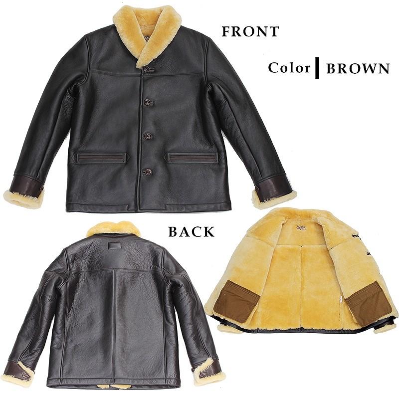 Y2LEATHER 本革 コロメール ムートンジャケット メンズ シープスキン