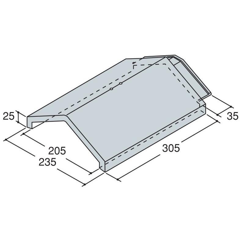 三角棟紐無 平板瓦 淡路 いぶし NiceTheFlat : 日之出工業株式会社