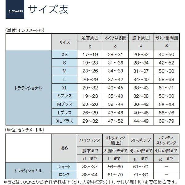 シグバリス トラディショナル 膝上 エキストラストロング プラスSショート　つま先無 ベージュ｜kawaraip｜06