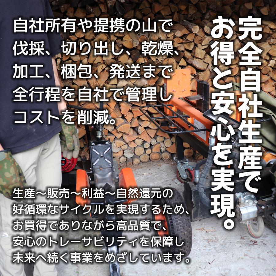 岩手産ECO薪 約20kg ナラ・クヌギなど広葉樹 35cm前後 薪ストーブ 暖炉