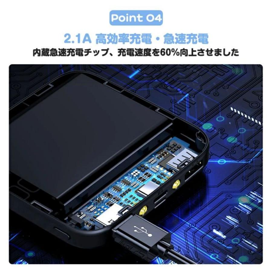 モバイルバッテリー 20000mAh コンパクト 大容量 2.1A急速充電 iphone スマホ充電器 type-c タイプc蓄電  コンパクト 残量表示 懐中電灯 便利グッズ 旅行 出張｜kawasakiafukukaitori｜08